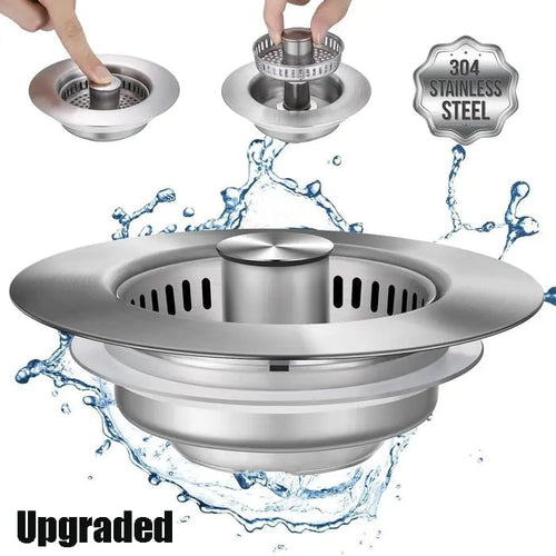 DivGlow™🏆Buy More Save More🔥Upgraded 3 in 1 Kitchen Sink Drain Straine