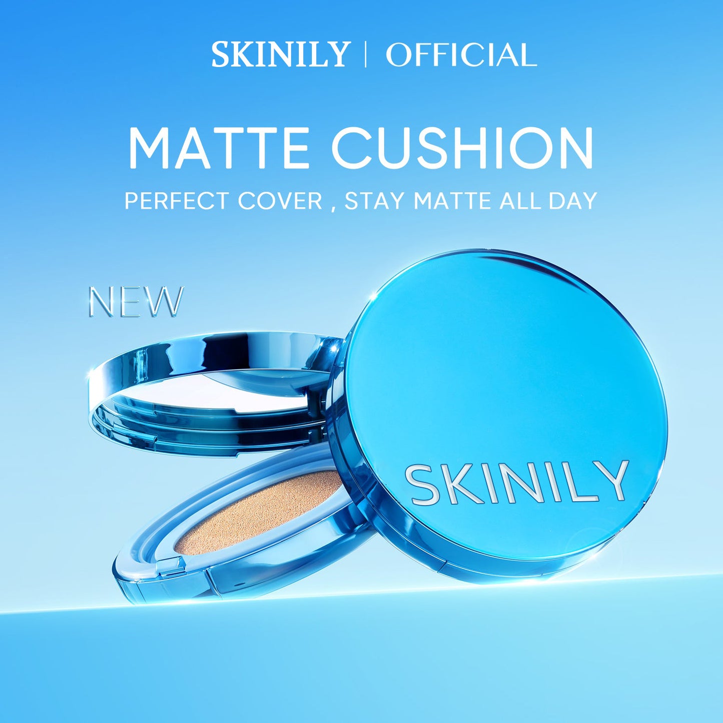 💙Final 3 Hours: 60% OFF 🔥Skinily™ VelvetFix Cushion – Natural Matte, All-Day Hold