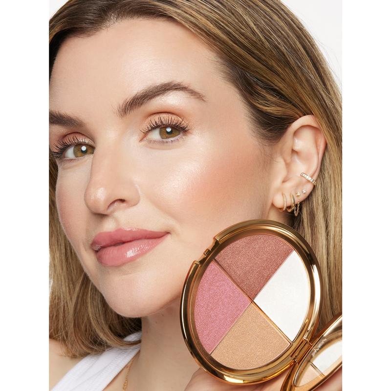 🕒Last 3 hours 60% off🔥eye & cheek palette - eyeshadow and highlighter makeup (with Detachable Brush)