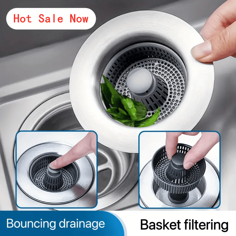 DivGlow™🏆Buy More Save More🔥Upgraded 3 in 1 Kitchen Sink Drain Straine