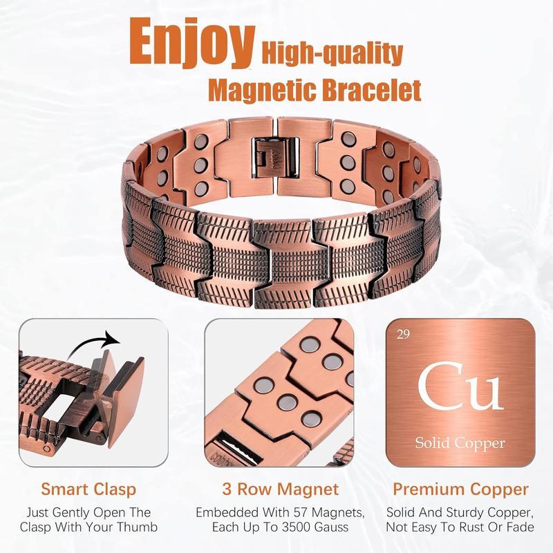 Copper magnetic bracelet——Relieve fatigue and promote blood circulation💕