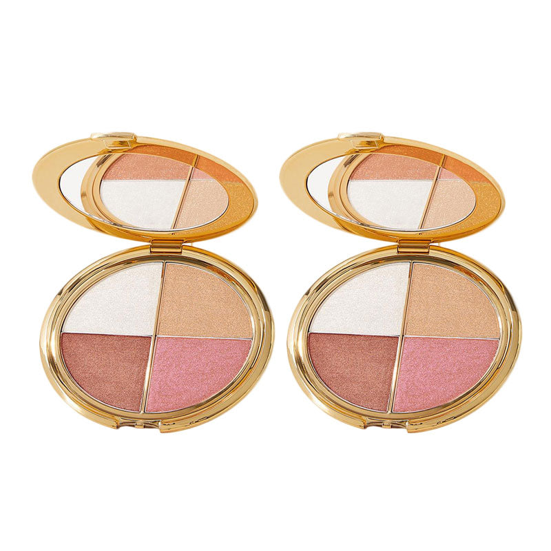 🕒Last 3 hours 60% off🔥eye & cheek palette - eyeshadow and highlighter makeup (with Detachable Brush)