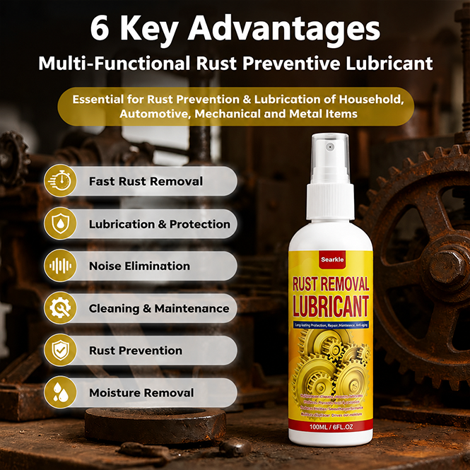 Fast acting rust removal spray