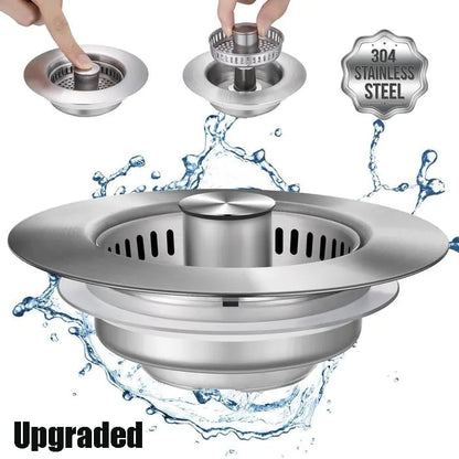 DivGlow™🏆Buy More Save More🔥Upgraded 3 in 1 Kitchen Sink Drain Straine