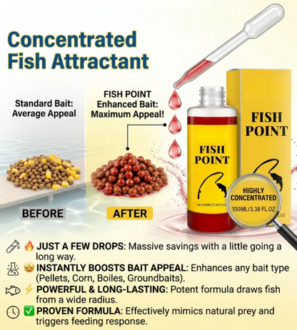 Concentrated Fish Attractant Liquid – Fast-Acting Red Worm Bait Additive for Freshwater Fishing, Enhances Scent & Improves Bite Response (100ml)