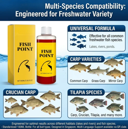 Concentrated Fish Attractant Liquid – Fast-Acting Red Worm Bait Additive for Freshwater Fishing, Enhances Scent & Improves Bite Response (100ml)