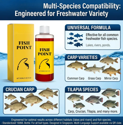 Concentrated Fish Attractant Liquid – Fast-Acting Red Worm Bait Additive for Freshwater Fishing, Enhances Scent & Improves Bite Response (100ml)