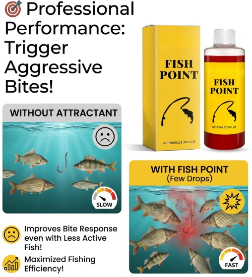Concentrated Fish Attractant Liquid – Fast-Acting Red Worm Bait Additive for Freshwater Fishing, Enhances Scent & Improves Bite Response (100ml)