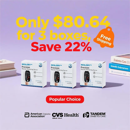 NESLEMY™ Advanced Laser Glucose Monitor – No Pricks, 99.9% Accuracy!
