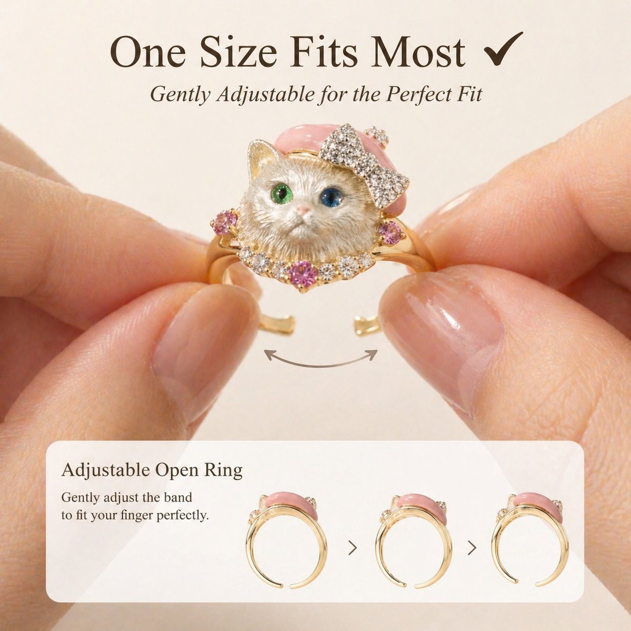 🐱Cute Cat Ring💍-upsell