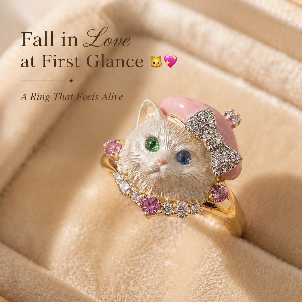 🐱Cute Cat Ring💍-upsell