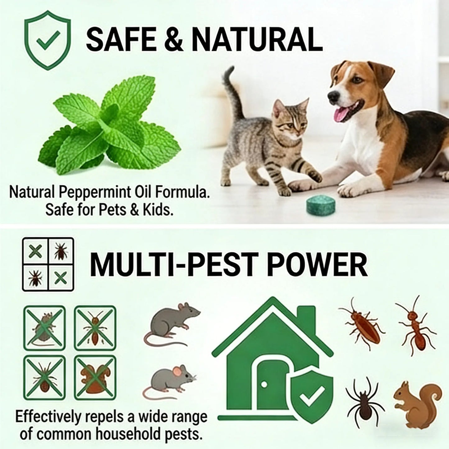 🌿Oveallgo™ Natural Peppermint Oil Rodent Repellent Balls (12-Pack)🐭