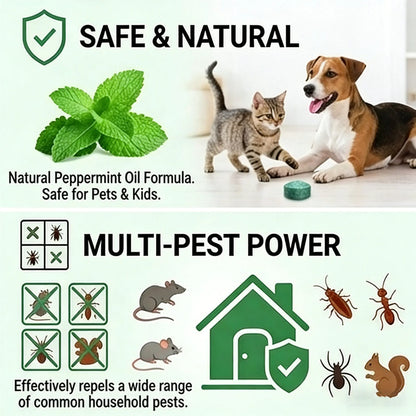 🌿Oveallgo™ Natural Peppermint Oil Rodent Repellent Balls (12-Pack)🐭