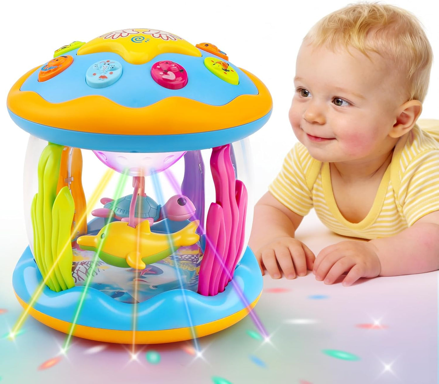Ocean Projector Tummy Time Toy