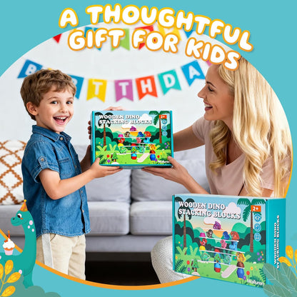 Montessori Dinosaur Stacking Toy