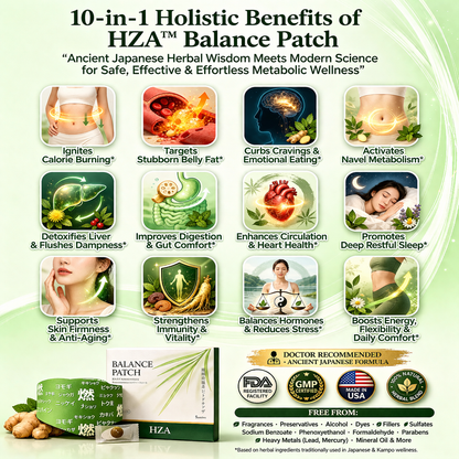 𝐇𝐙𝐀™10-in-1 Ancient Japanese Navel Patch: The Ultimate Metabolic Reset for Permanent Fat Elimination
