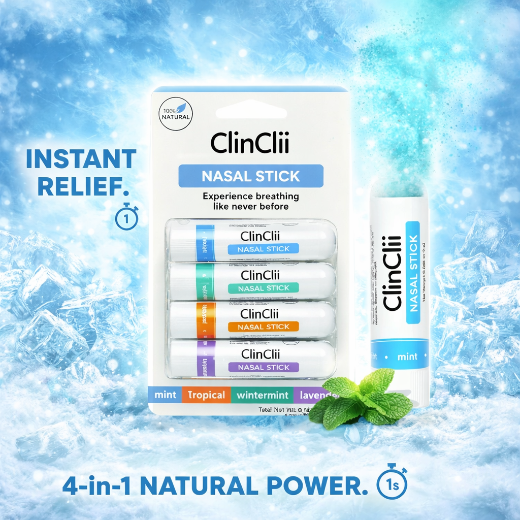Natural Menthol Nasal Inhaler Stick – Instant Cooling & Clear Breathing
