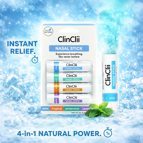Natural Menthol Nasal Inhaler Stick – Instant Cooling & Clear Breathing