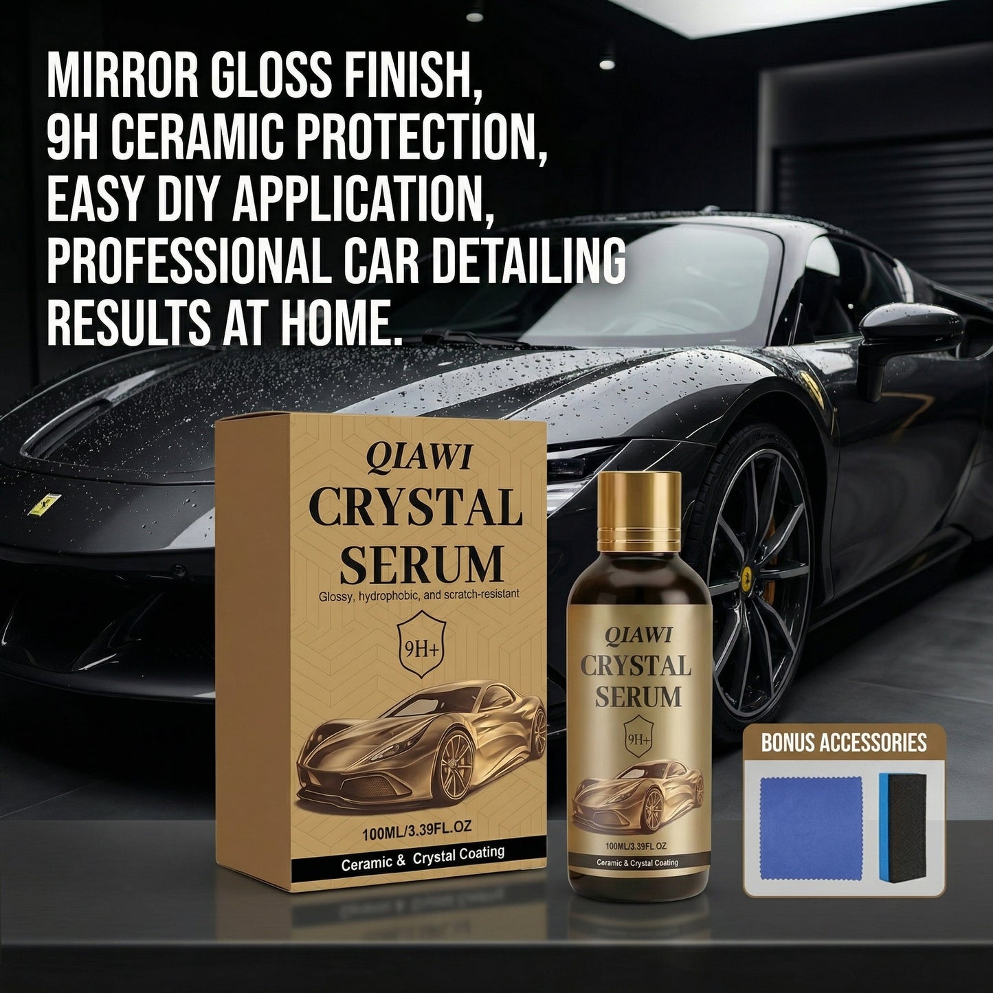 Crystal Serum Graphene Coating – 10+ Years Protection Hydrophobic & Scratch Resistant