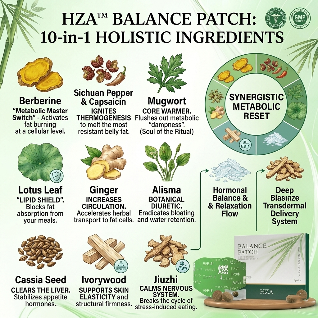 𝐇𝐙𝐀™10-in-1 Ancient Japanese Navel Patch: The Ultimate Metabolic Reset for Permanent Fat Elimination