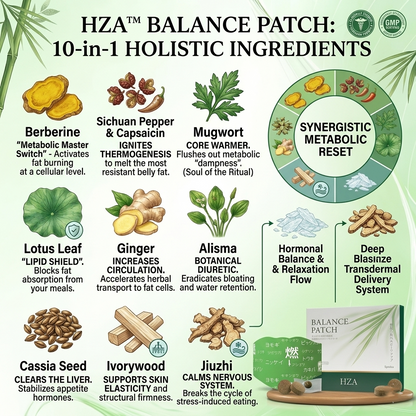 𝐇𝐙𝐀™10-in-1 Ancient Japanese Navel Patch: The Ultimate Metabolic Reset for Permanent Fat Elimination