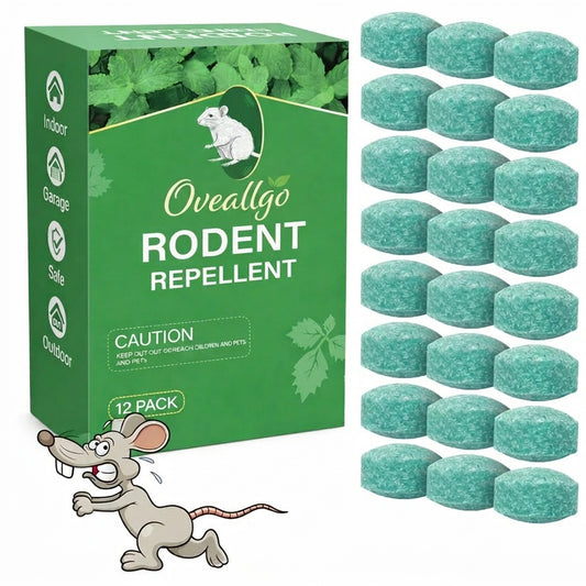 🌿Oveallgo™ Natural Peppermint Oil Rodent Repellent Balls (12-Pack)🐭