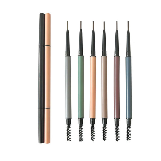 Ultra-fine 1.5mm double-ended eyebrow pencil..