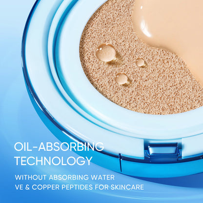 💙Final 3 Hours: 60% OFF 🔥Skinily™ VelvetFix Cushion – Natural Matte, All-Day Hold