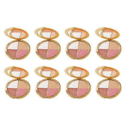 🕒Last 3 hours 60% off🔥eye & cheek palette - eyeshadow and highlighter makeup (with Detachable Brush)
