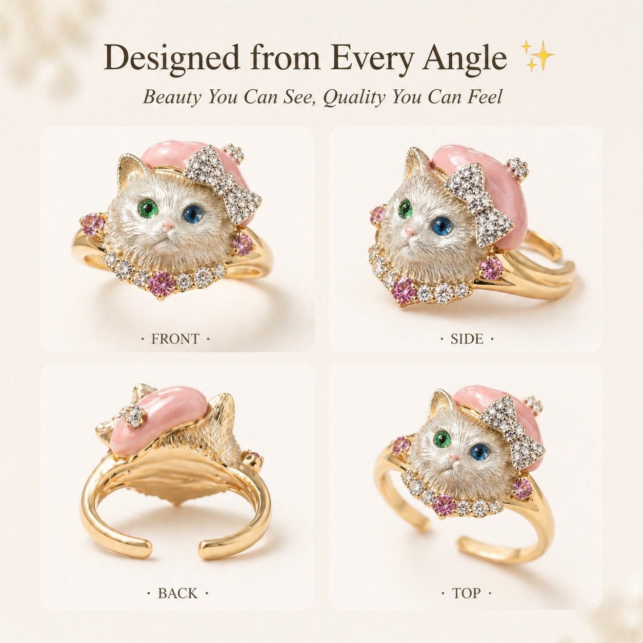 🐱Cute Cat Ring💍-upsell