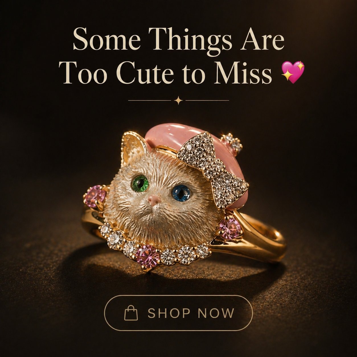 🐱Cute Cat Ring💍-upsell
