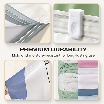 🥳LAST DAY BUY 2 GET 1 FREE!!💞💨 No‑Pump Vacuum Storage Bags – Press & seal, no pump needed