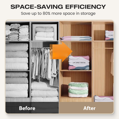 🥳LAST DAY BUY 2 GET 1 FREE!!💞💨 No‑Pump Vacuum Storage Bags – Press & seal, no pump needed